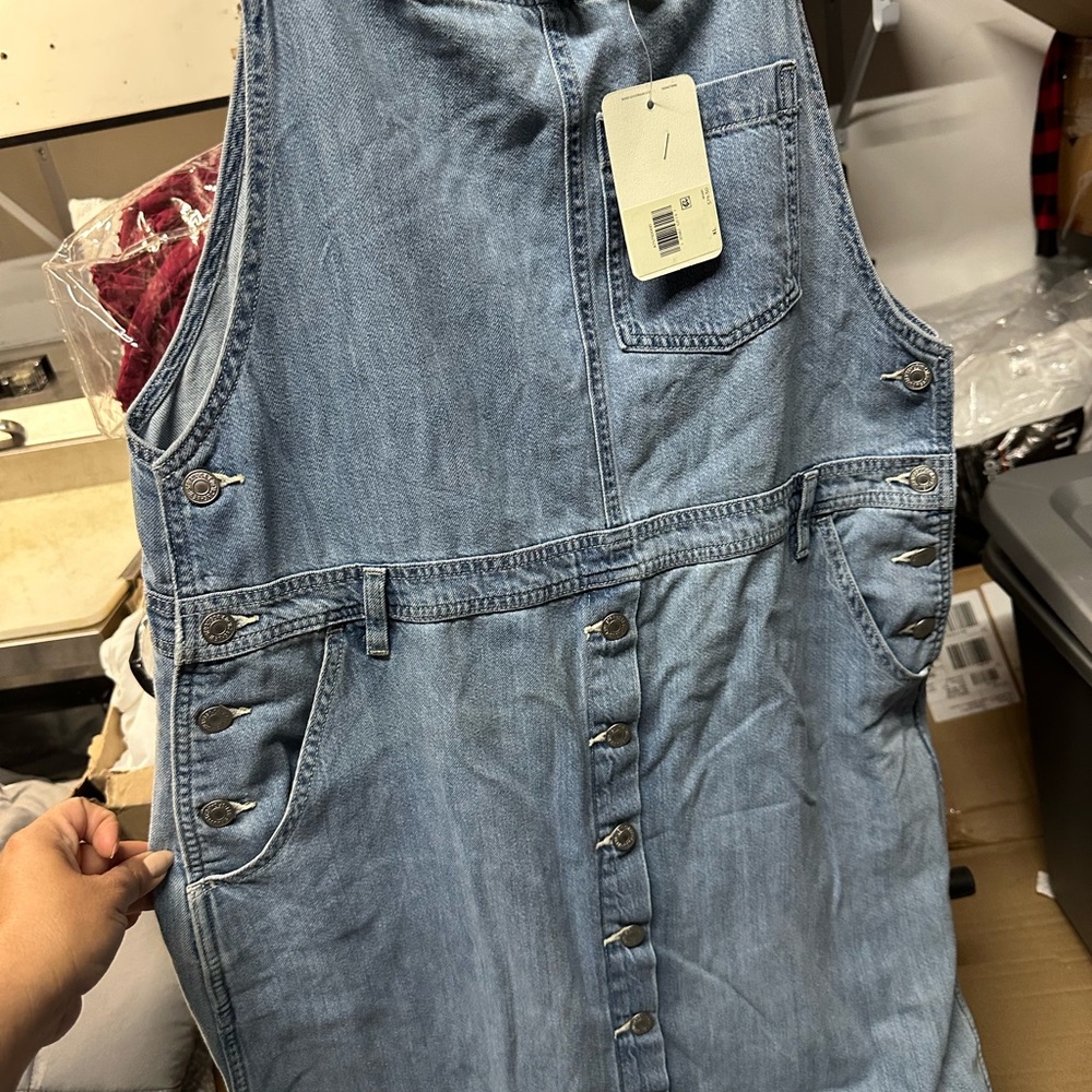 Denim Button-Up Dress